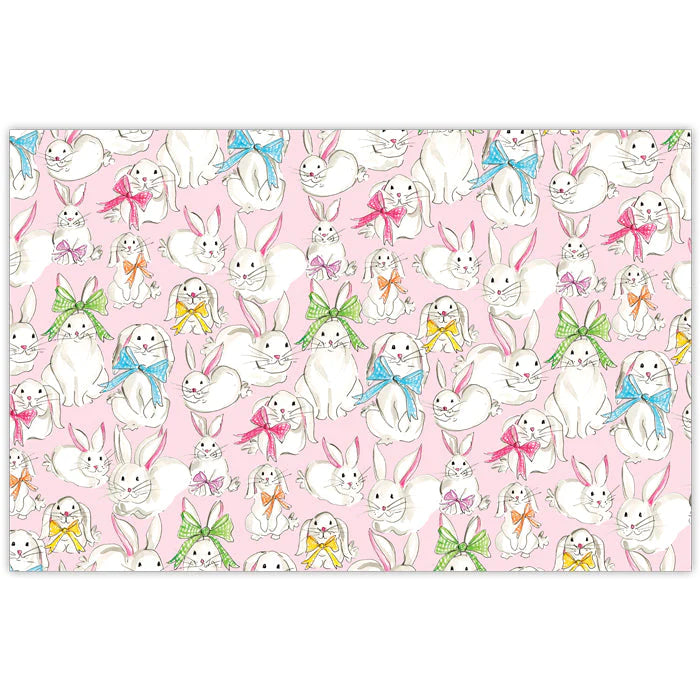 Individuales Handpainted Bunnies Pattern