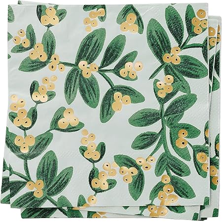 Servilletas Holiday Mel Cocktail Mistletoe