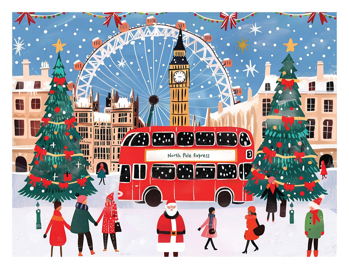 Christmas in London Jigsaw Puzzle 500pc