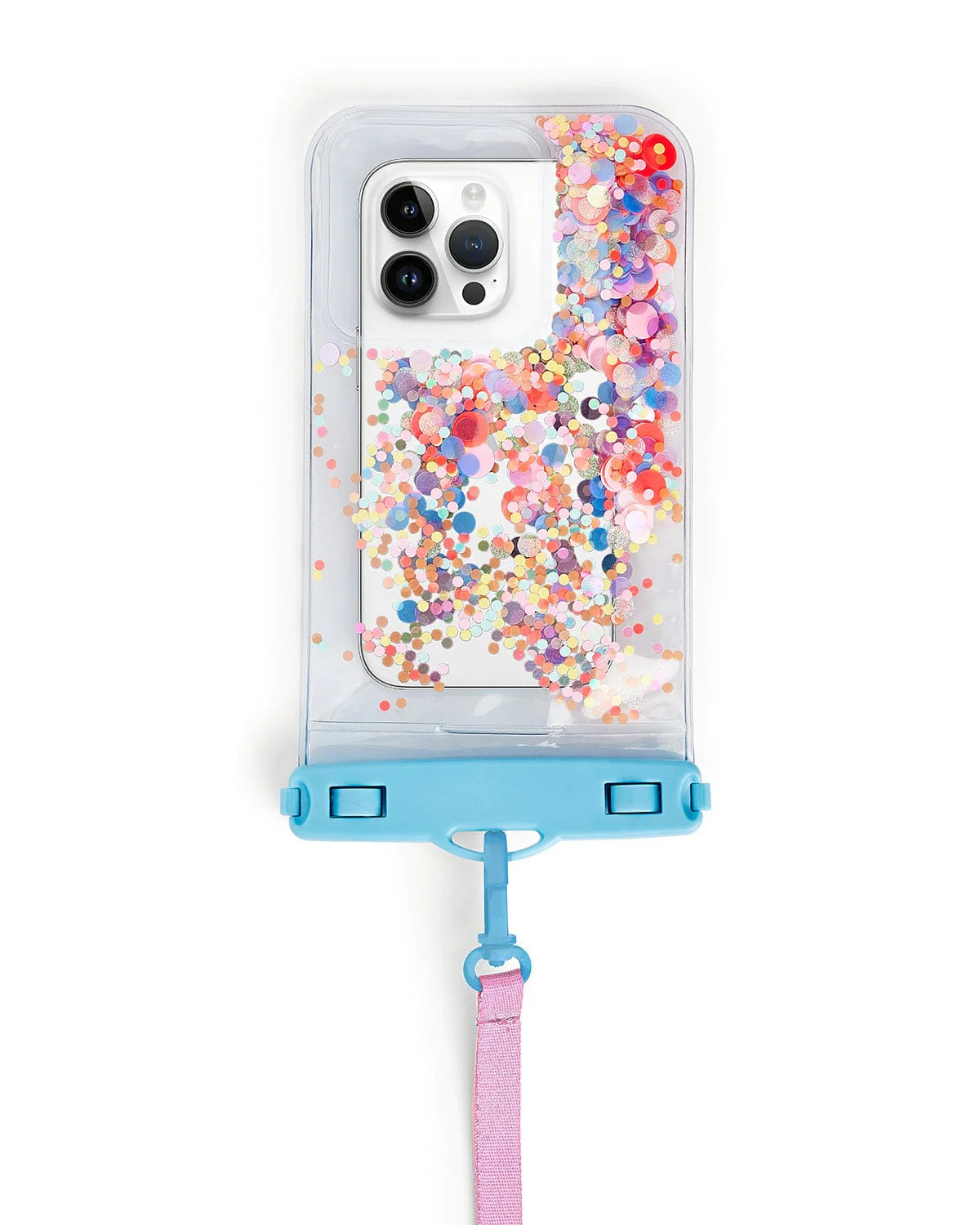 BRING ON THE FUN CONFETTI WATERPROOF PROTECTIVE PHONE HOLDER