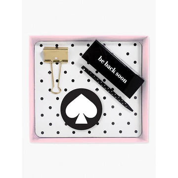Desk Gift Set, Blanco y Negro