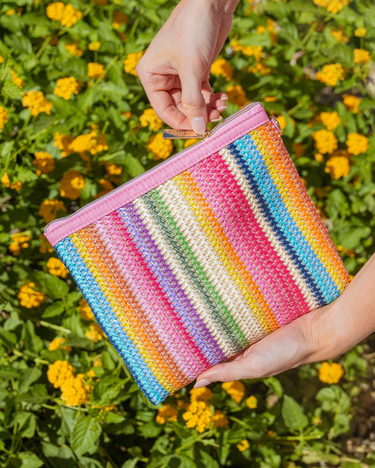BRING ON THE FUN RAINBOW EVERYTHING POUCH