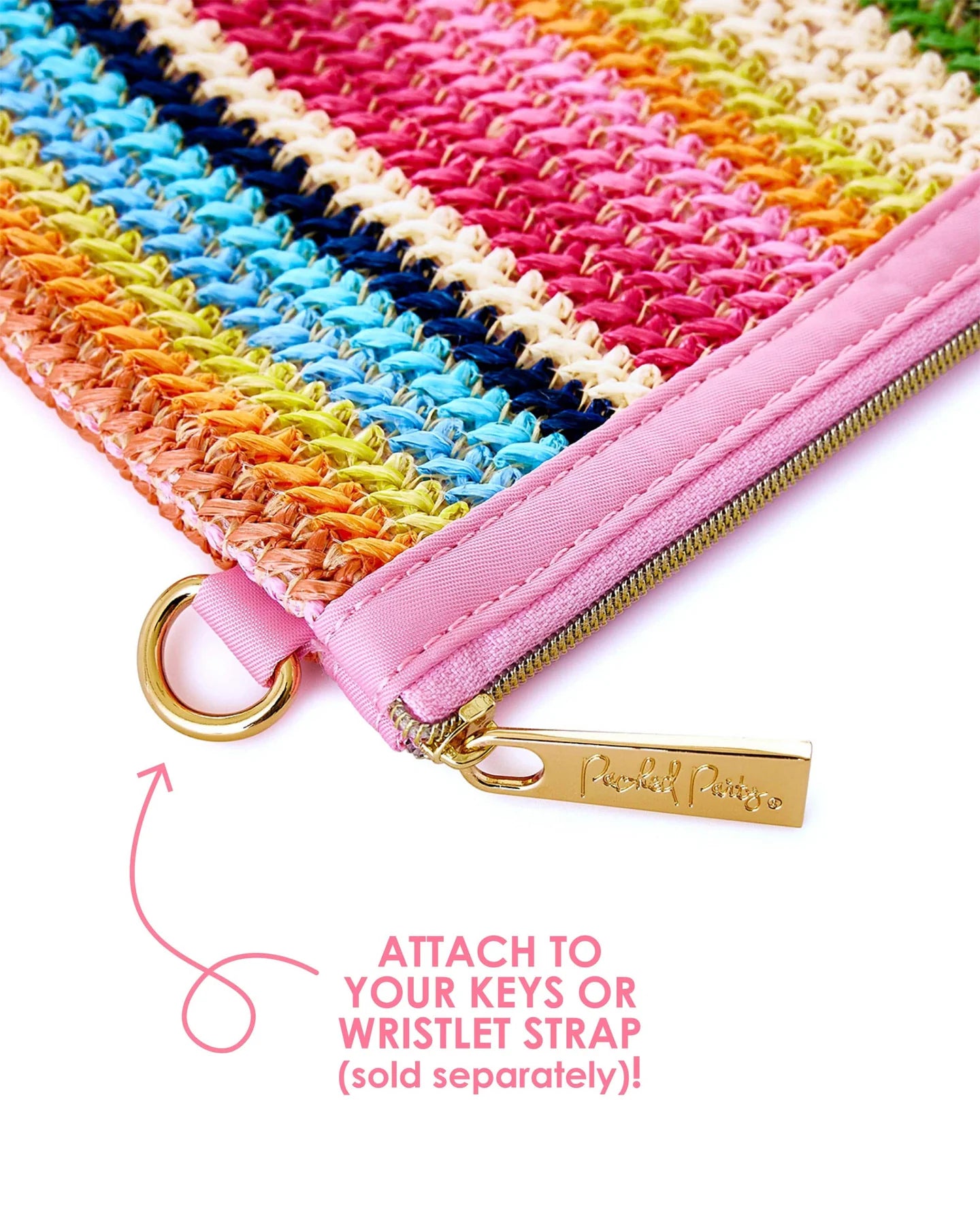 BRING ON THE FUN RAINBOW EVERYTHING POUCH