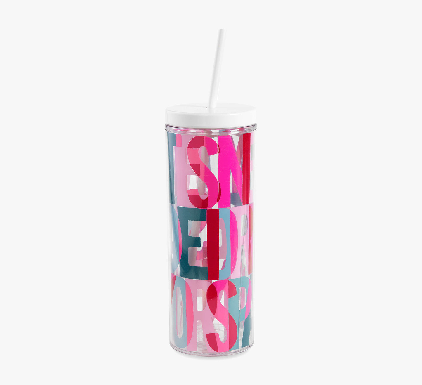 Vaso de acrílico con sorbete KSNY