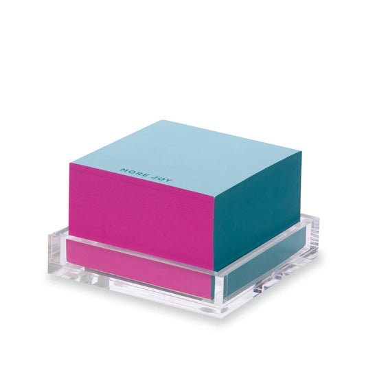 Note Cube with Tray Joy Colorblock