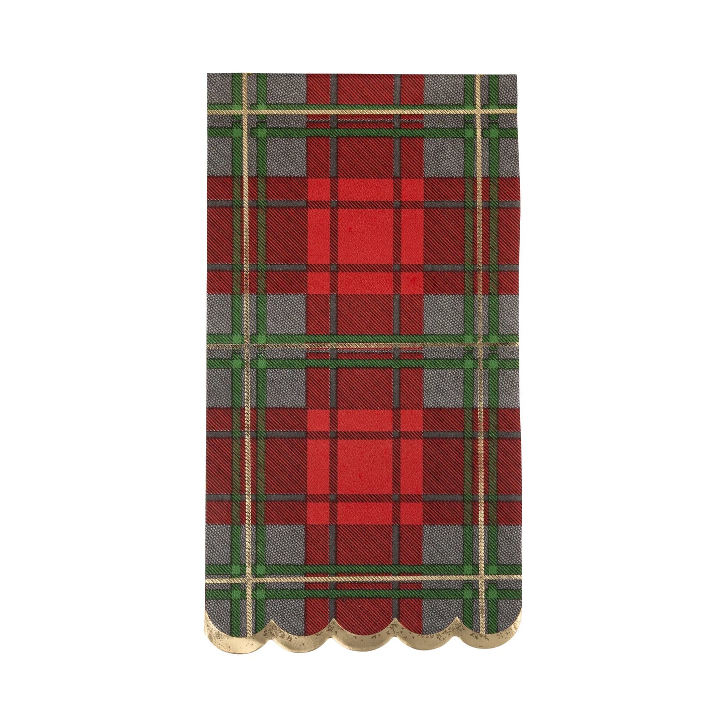 Servilleta Cuadros Rojos Navideños