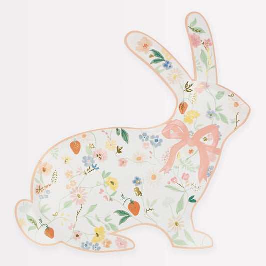Platos Elegant Floral Bunny