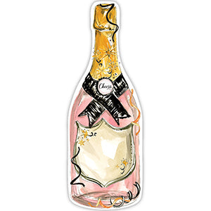 Handpainted New Year Bottle Die-Cut Accents