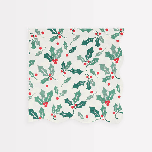 Servilletas Grande  Holly Pattern