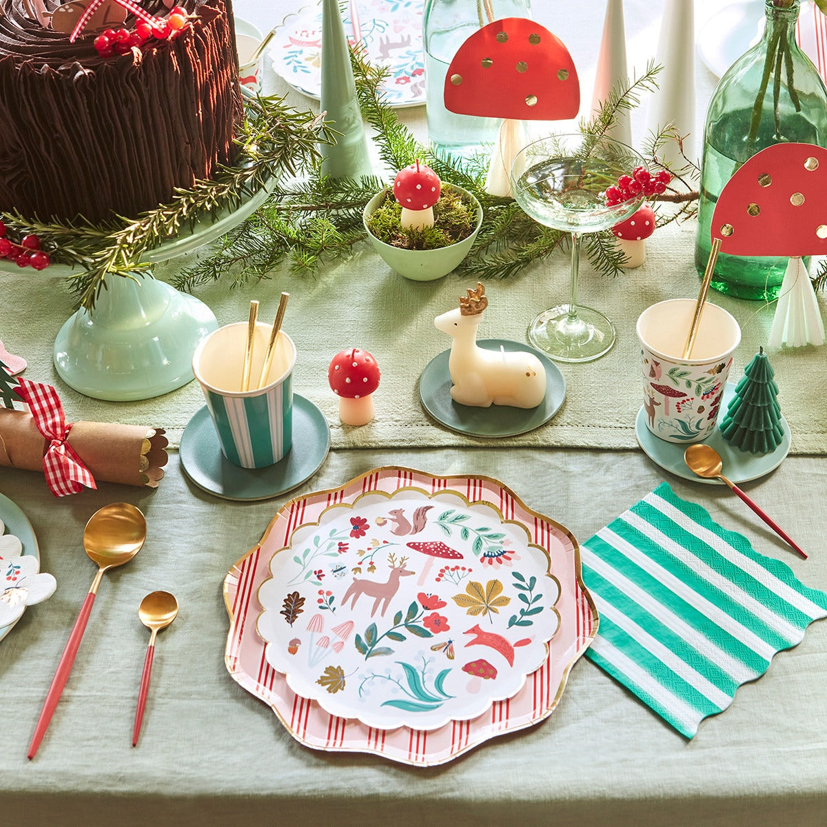 Winter Woodland Vasos