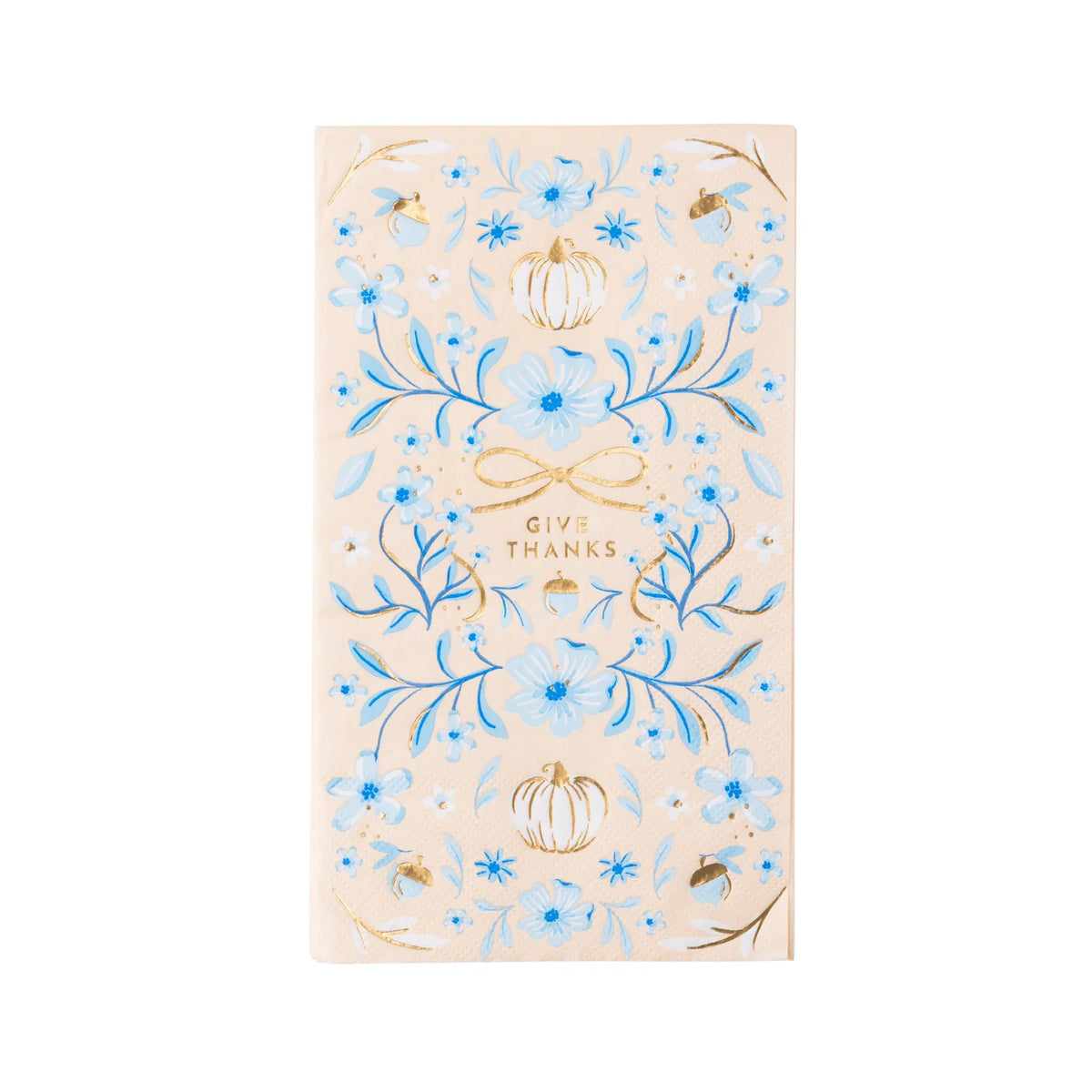 Blue Toile Pumpkin Guest Towels