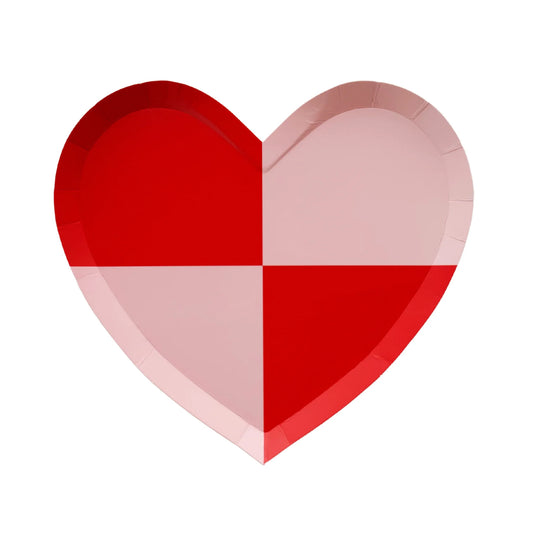 Platos en forma de corazón jaque mate