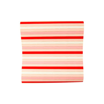 CAMINO DE MESA VALENTINE RED PINK STRIPED