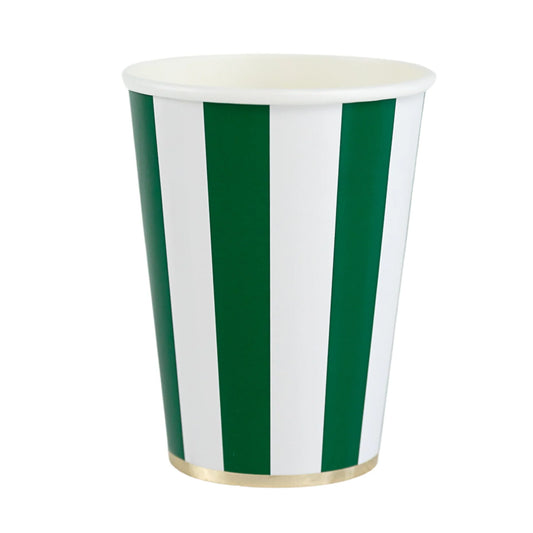 Vaso Rayas Verde