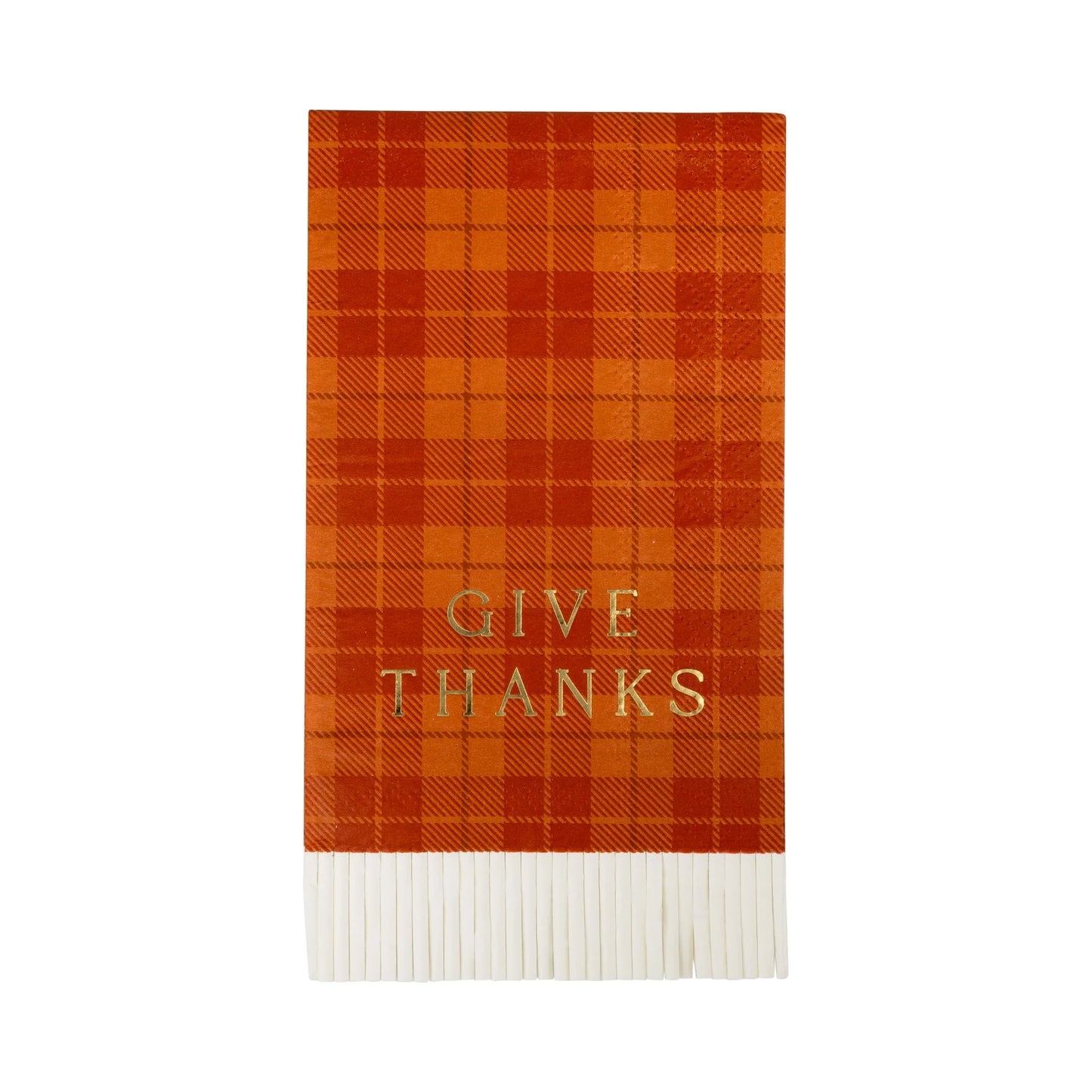 Servilleta a cuadros "Give Thanks"