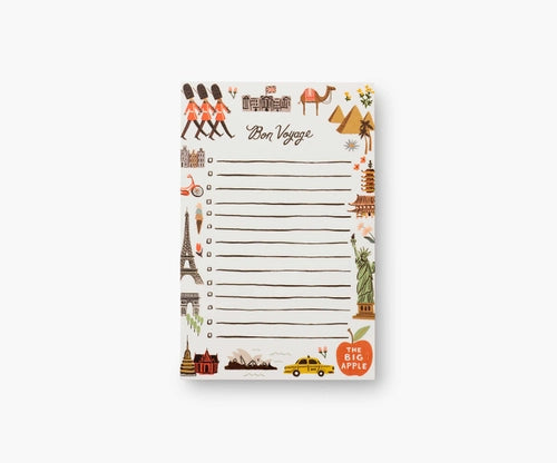 Checklist Notepad BON VOYAGE