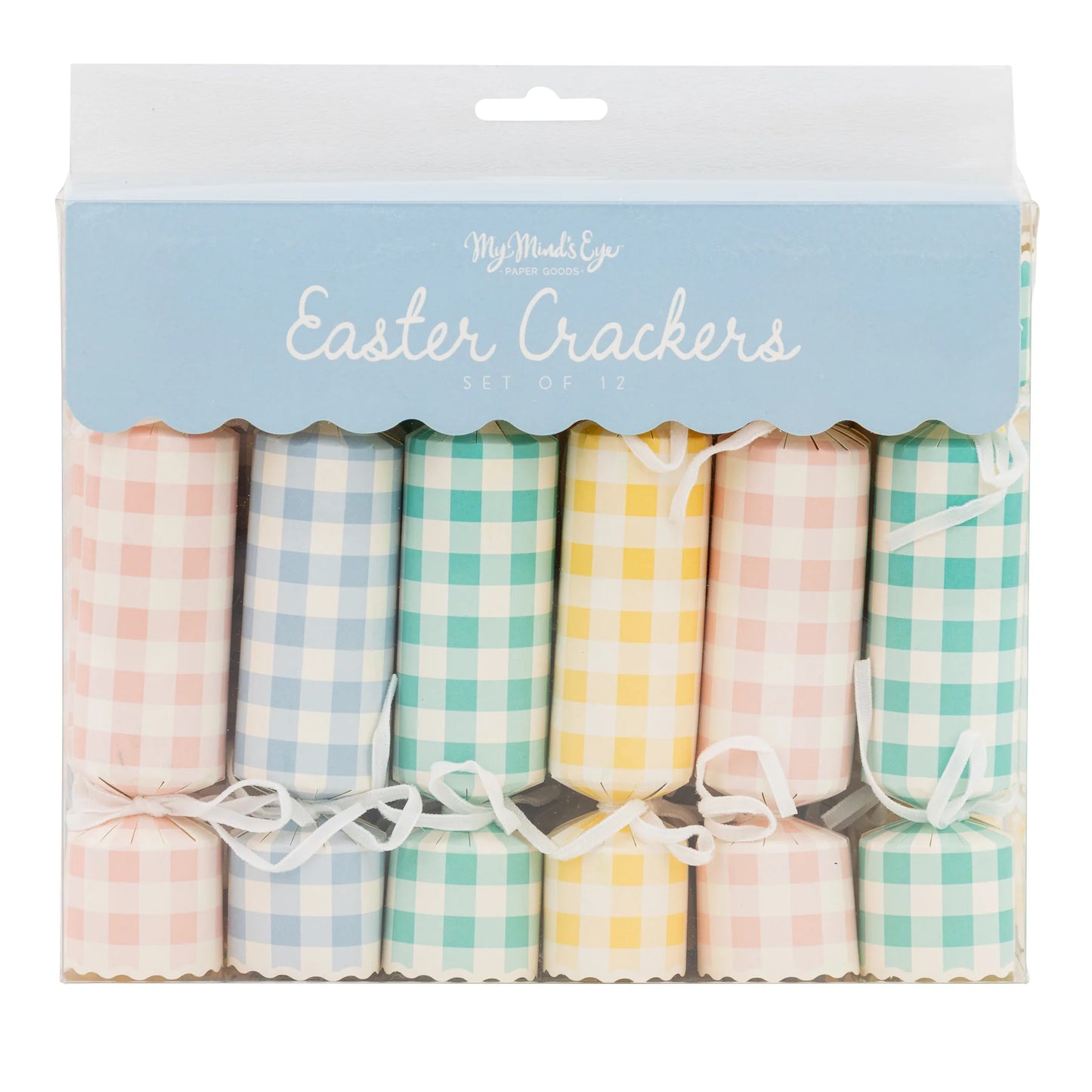 Pastel Gingham Party Crackers