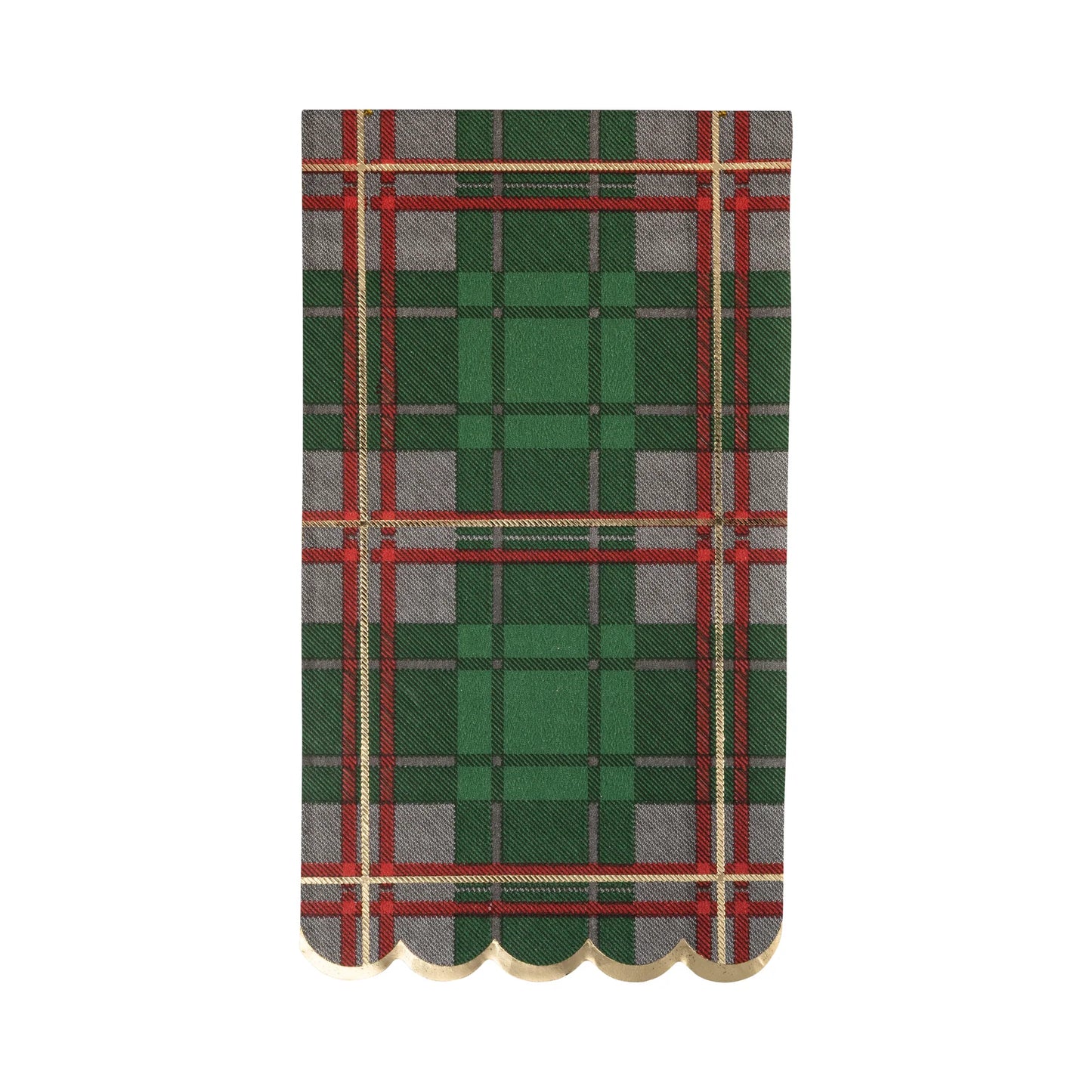 Servilleta Cuadros Verdes Navideños