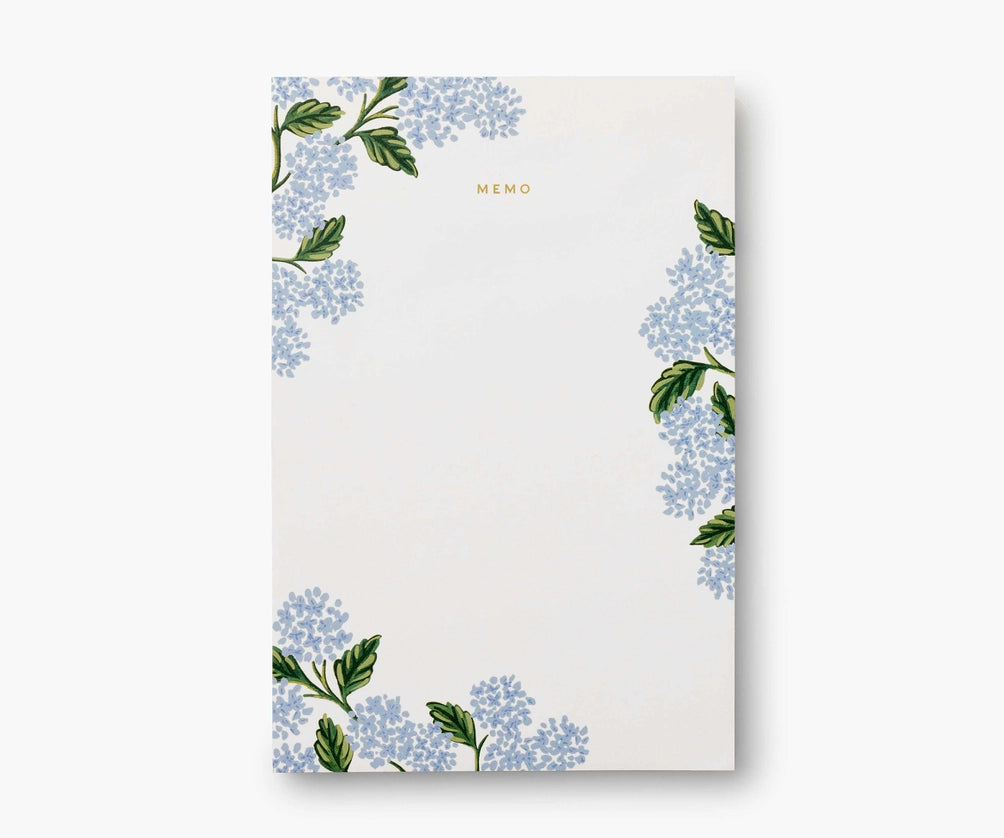 Large Memo Notepad HYDRANGEA