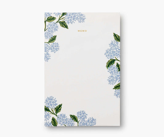 Large Memo Notepad HYDRANGEA