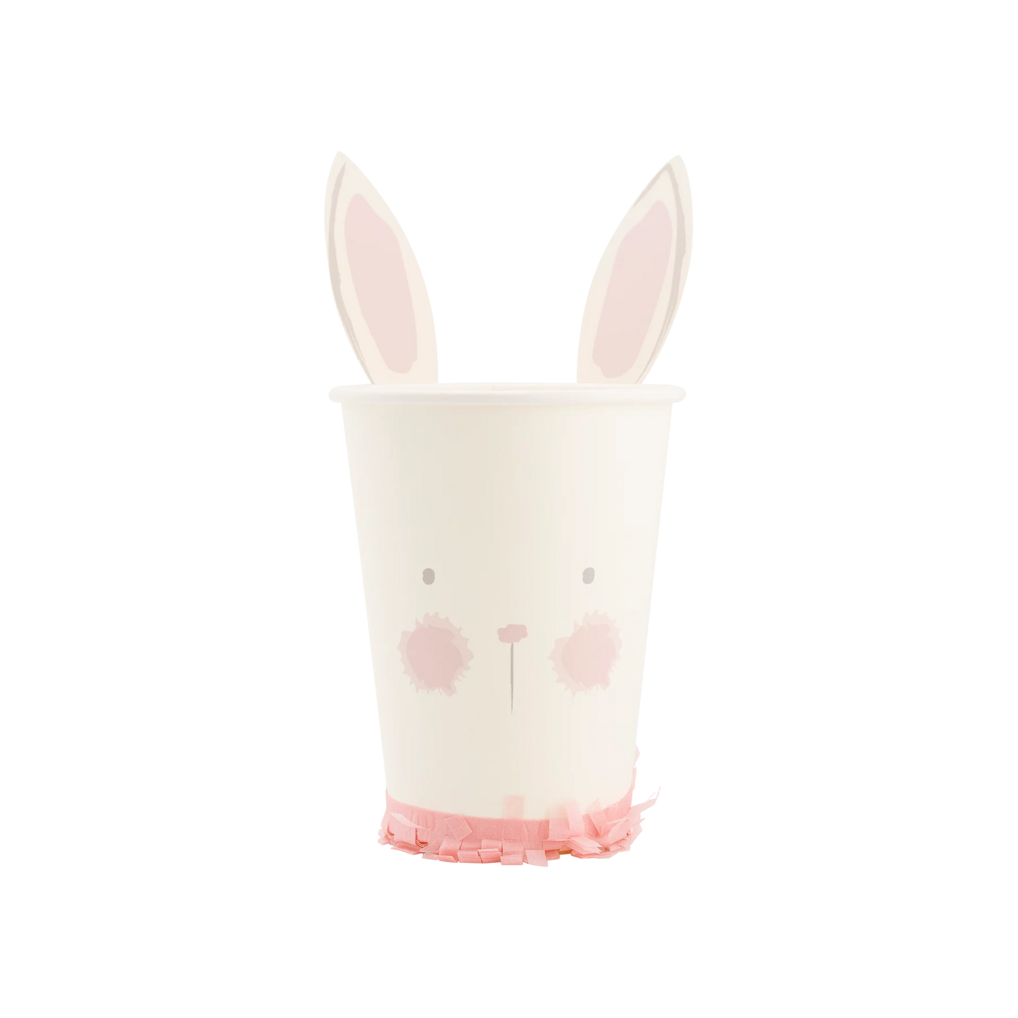 Vaso de papel con forma de conejito