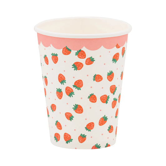 Vasos de fresas