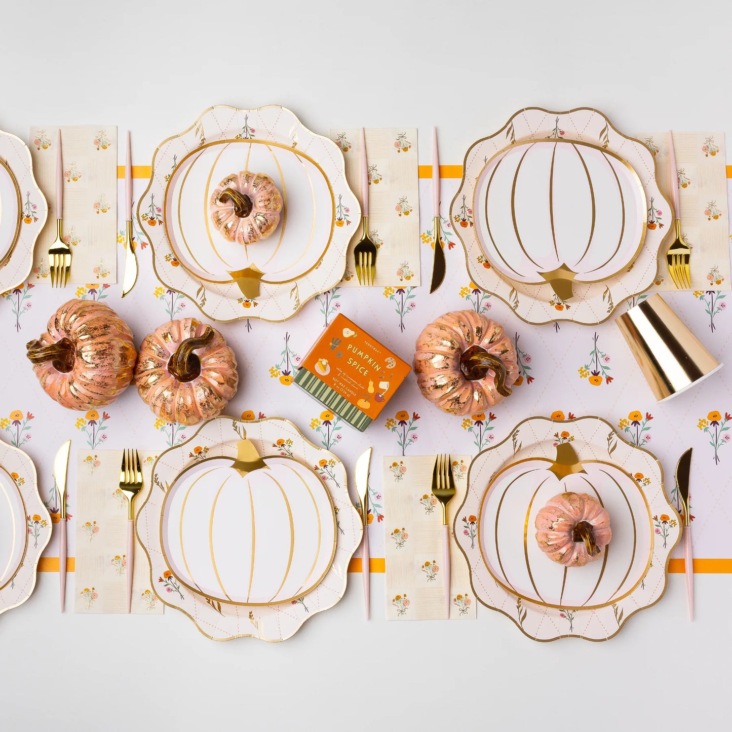 Platos  Grande Floral Otoño