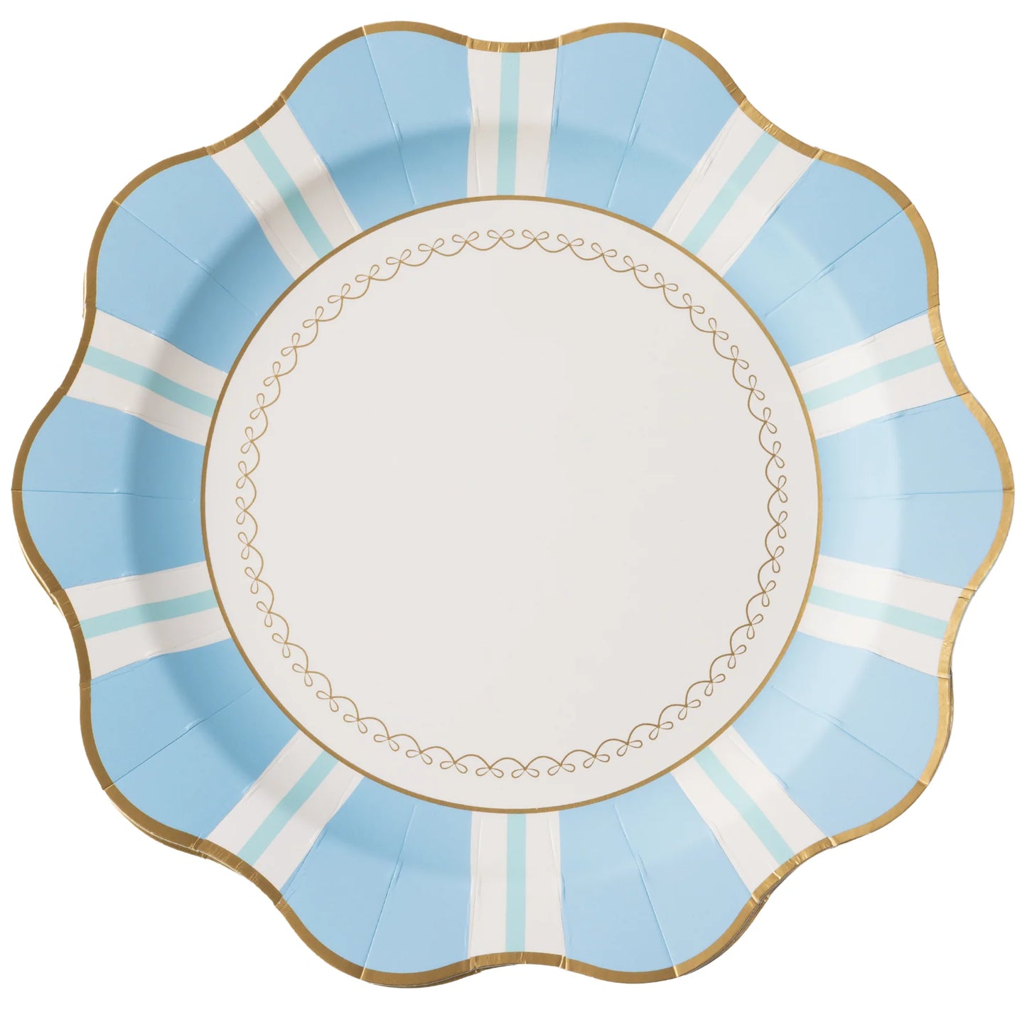 SKY BLUE REGENCY STRIPE DINNER PLATES