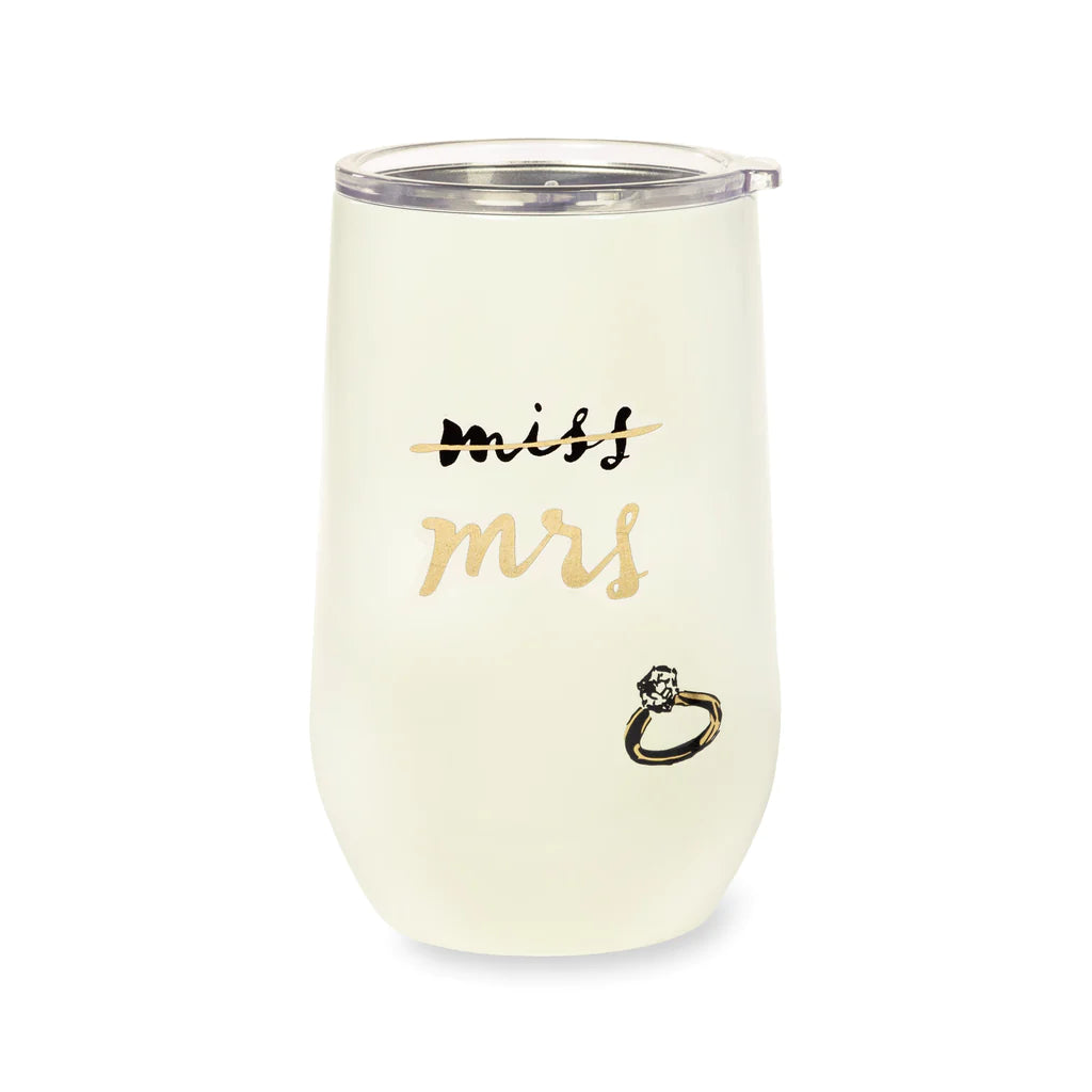 Stain less Steel Wine Tumbler, Miss to Mrs.