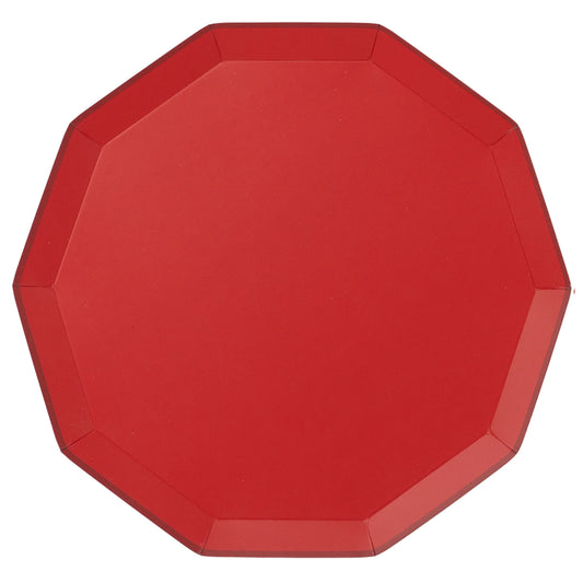 Platos Grandes Cherry Red