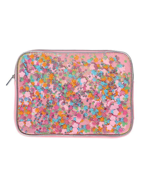 Flower shop confetti laptop cover