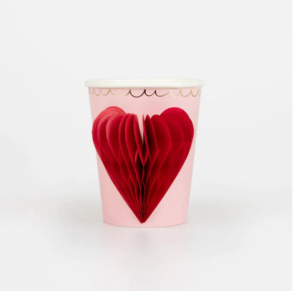 Vasos con corazón