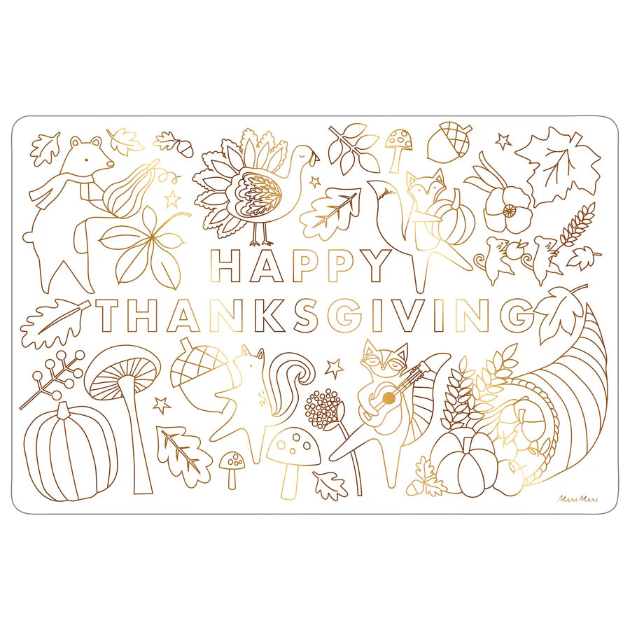 Thanksgiving Coloring Placemats