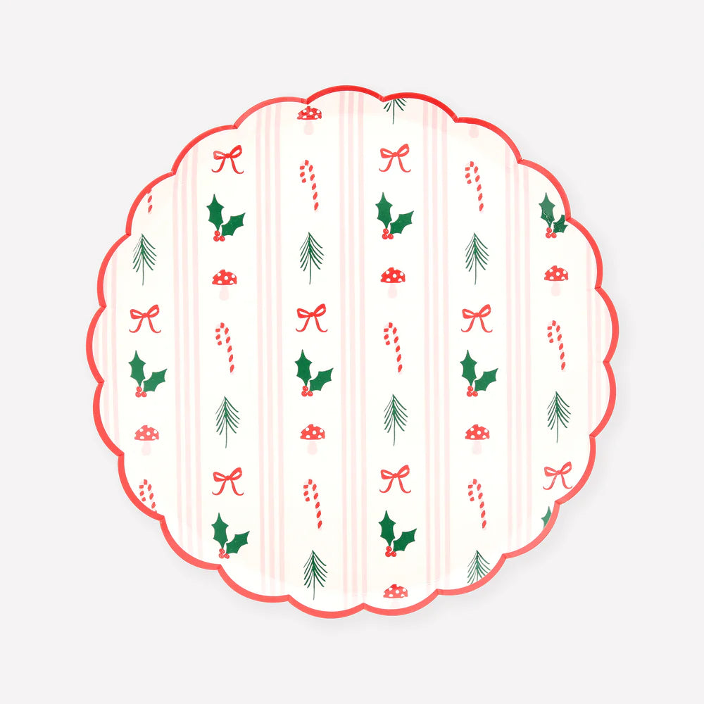 Festive Icon Stripes Platos Pequeños