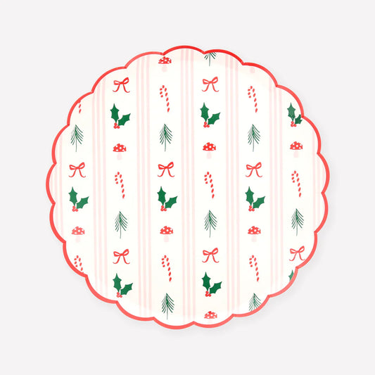 Festive Icon Stripes Platos Pequeños