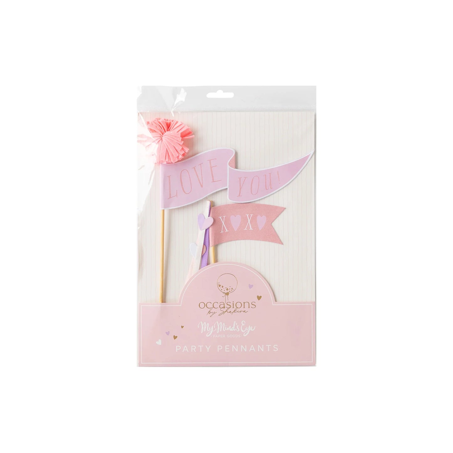 OCCASIONS BY SHAKIRA - VALENTINE PENNANT FLAGS