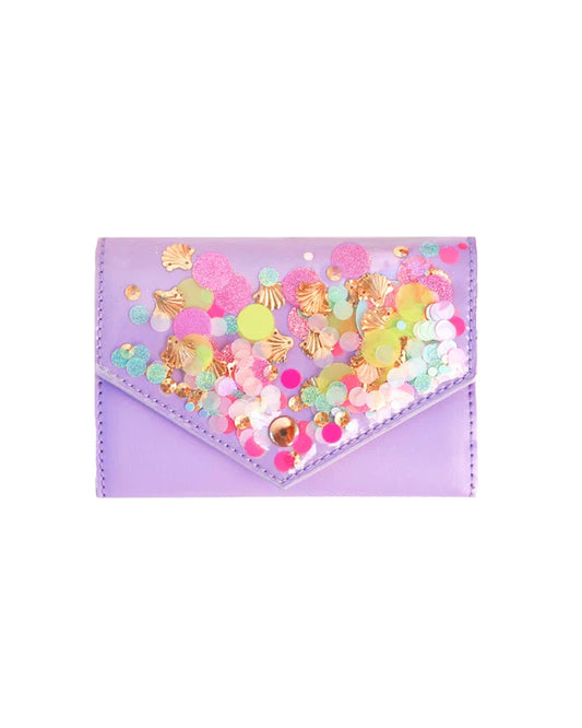 shell it out confetti button wallet